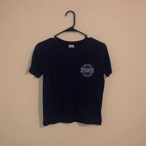 Navy blue pink t-shirt